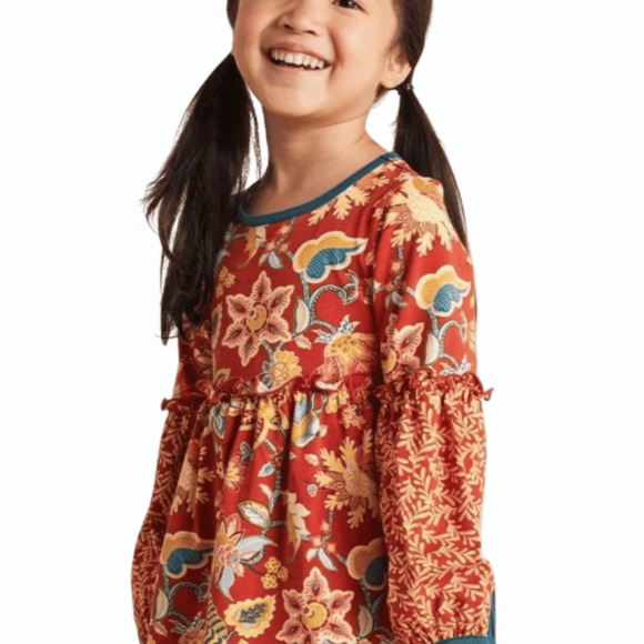 Matilda Jane Garden Mums Floral Tunic NWT Sz 2 - Picture 1 of 5